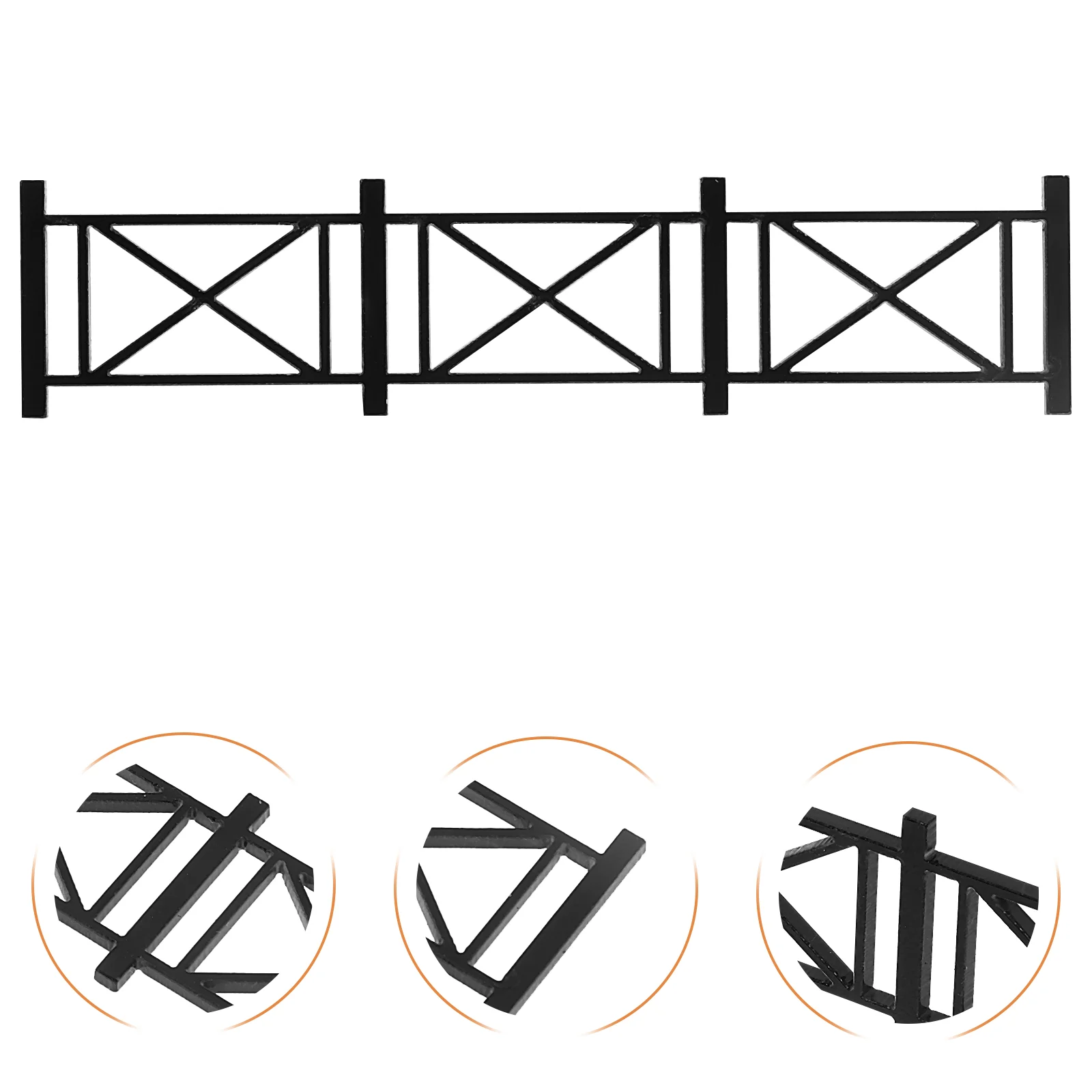 

Railing Model House Fence Garden Decoration Micro Landscape Accessories Small Miniature Plastic Scene Ornament Adornment