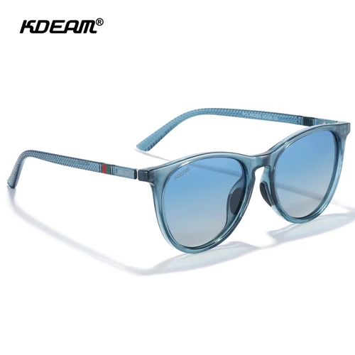 Imagen 2 del producto KDEAM Gafas de sol vintage para mujer, lentes polarizadas, bisagra de metal, gafas de sol femeninas de forma ovalada