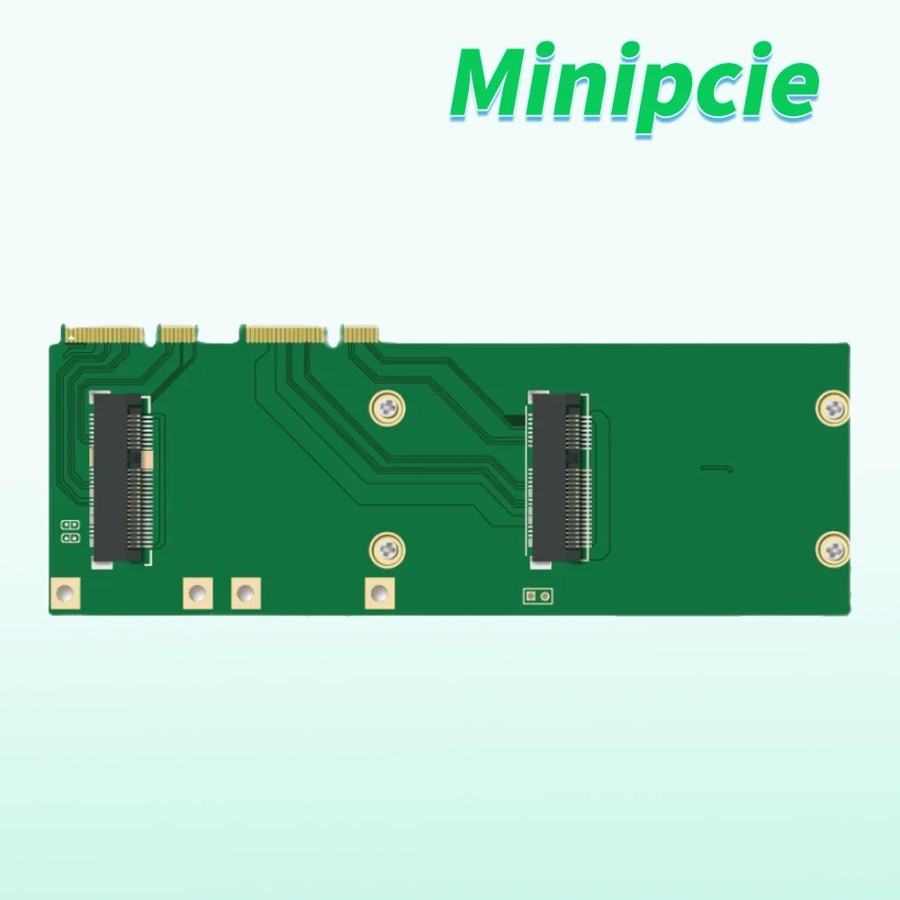 

Mini pci-e Dual Interface Adapter Card Mikrotik Dual Frequency Gigabit Soft Routing Network Card Modification