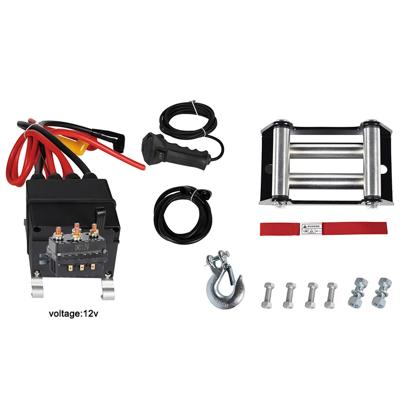 RTS Wire Cable Winch 4wd Offroad 12000lbs Heavy Duty Industrial DC 12v Electric Car 13000lbs for Sale