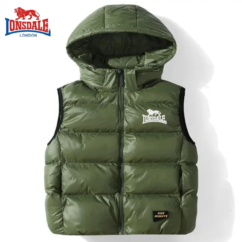 

New Men's Embroidered Brand Hooded Vest, High-quality Autumn and Winter Fashionable Casual Couple Vest, Windproof and Warm Jacke