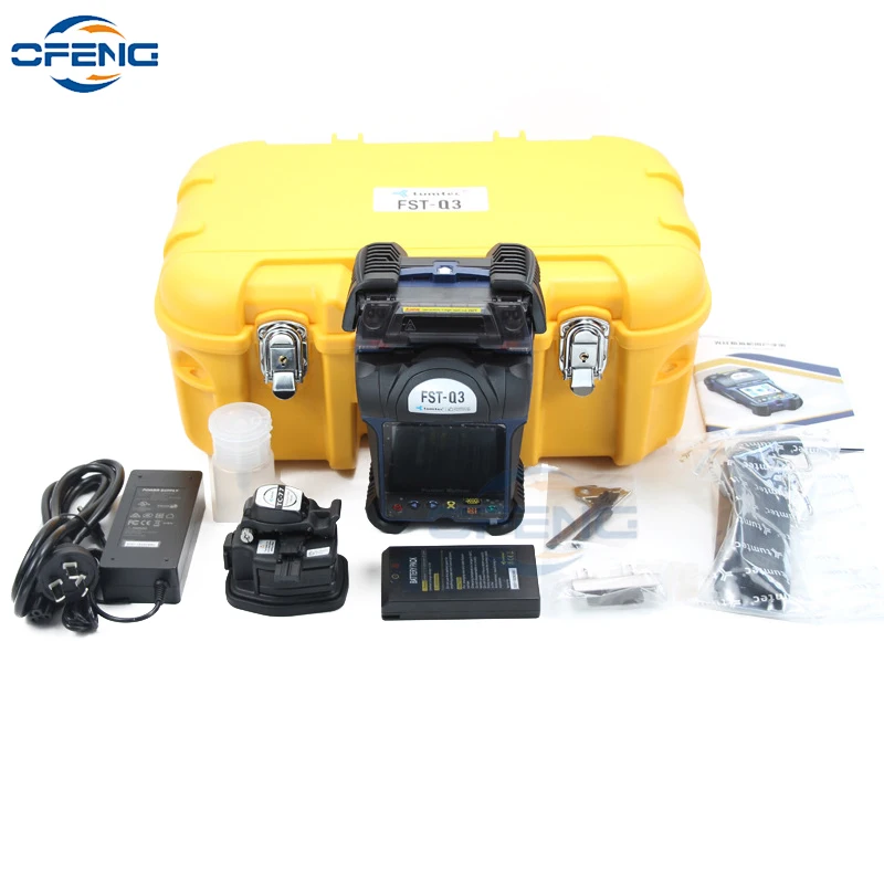 FST-Q3 Tumtec Fiber Fusion Splicer Fiber Optic Splicing Machine Handheld small optic fiber Fusion splicer Machine customized