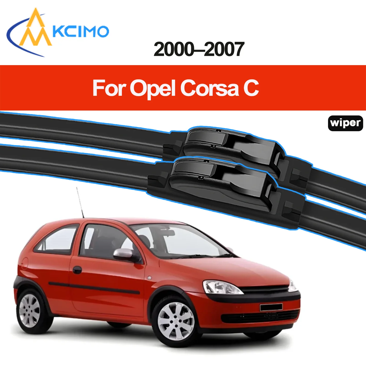 

2pcs Windshield Wiper For Opel Corsa C X01 2000-2007 Chevrolet Corsa Holden Barina Opel Vita (Japan) Vauxhall Corsa Front Brush