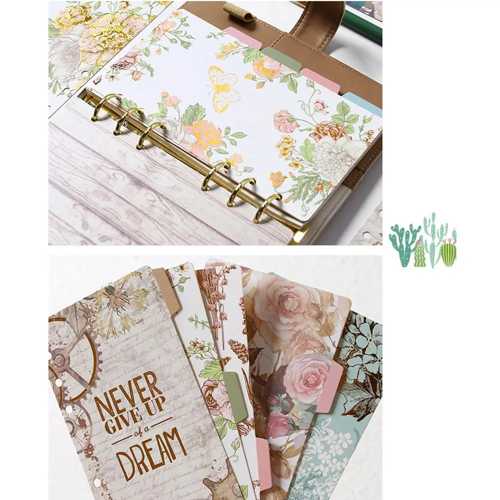 ノートブックバインダー カテゴリページ タブバインダー インデックスカード ルーズリーフセパレーター ページバインダー インデックスページ バインダーインデックスディバイダー