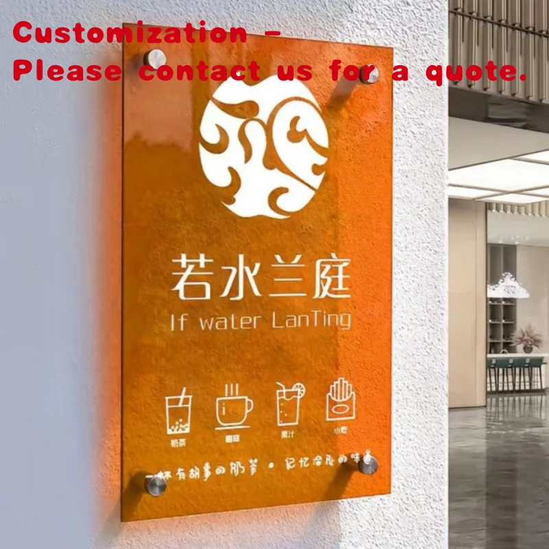 

custom.Customizable Transparent Red Acrylic Billboard with IP65 Weather Resistance Customizable Size Thickness Store Entranc