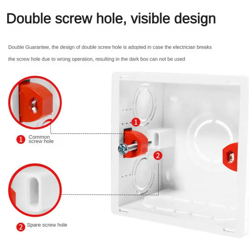 Bottom Box Easy To Use Through Formula 86 Type Switch Socket Concealed Junction Box Convenient Connection Junction Box Cassette