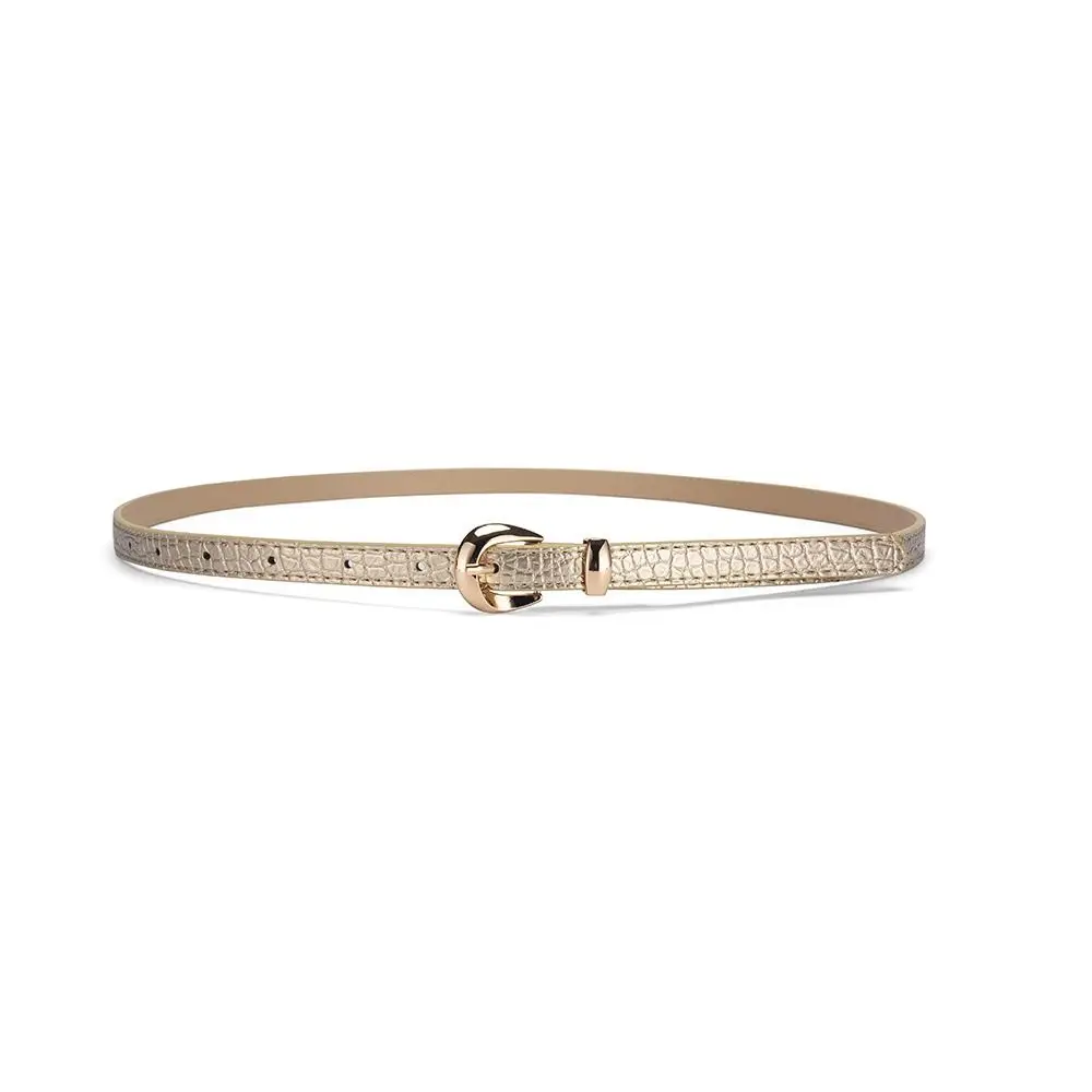High Quality Thin Waist Belt PU Leather Pin Buckle Waistband Casual Waist Strap Jeans Dress Accessories