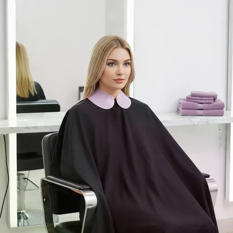 Stylish Silicone Hairdresser Shawl and Neck Collar for Waterproof Dye Applications - view 4