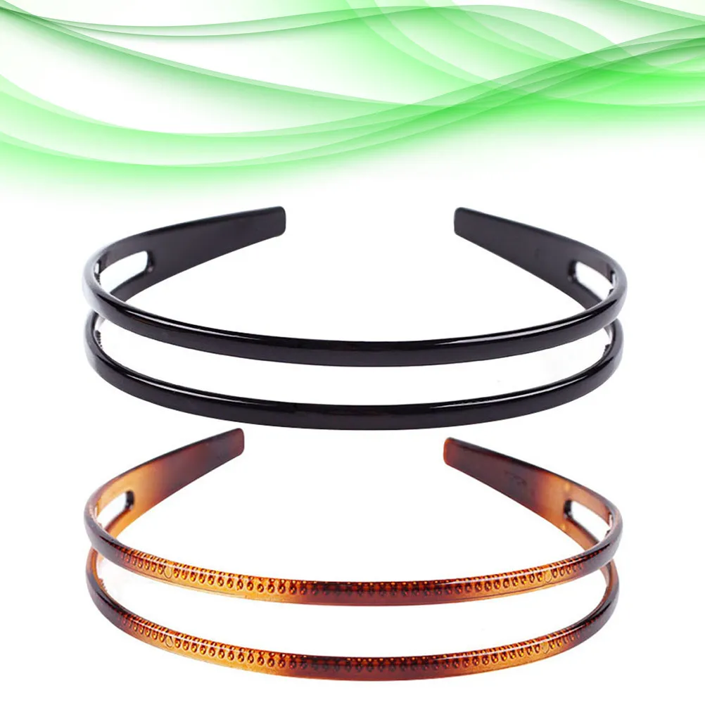 

Набор из 6 штук: Изысканные противоскользящие ободки для волос с двойным рядом зубцов, женские, для создания романтической атмосферы, украшение для волос