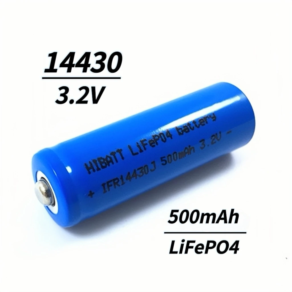 8PCS 14430 LiFePO4 battery 3.2V 500mAh LiFePO4 Battery Charger for Sweeping robots Vacuum cleaners Razors Hair clippers Radios