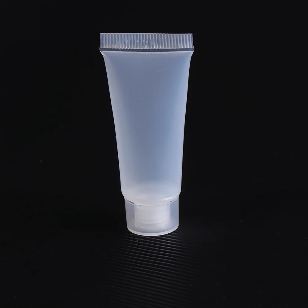 

Sample Packing Tubes Container Make up Refillable Jars Squeezable Makeup White Travel