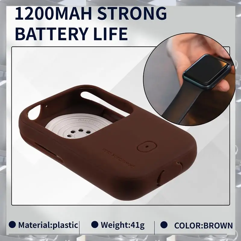 Hot Selling-Wireless Charger Fast Charging Case Portable  Watch 1200Mah  Watch 8 7 6 5 4,Wireless Charger Fast Chargin