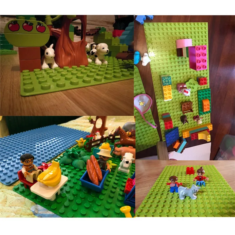 16*32 Punkte DIY große Grundplatte Zubehör Bausteine Spielzeug, kompatibel alle Marken, große Bausteine Grundplatte Wand – Detail 8