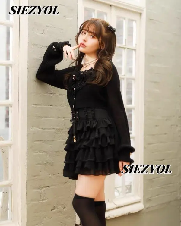 

Japanese Oversize Sweet Cute Figure-flattering Waist-cinching Versatile Strap Dress and Long-sleeve Cardigan Two-piece Set