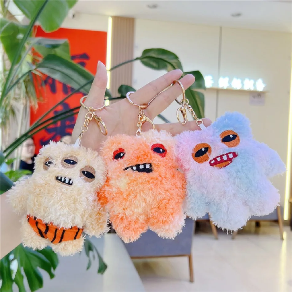 Fuggler Lustige hässliche Zähne Monster Plüschtiere Fugglers Kawaii Taschenanhänger Anhänger Schlüsselanhänger Plüschpuppe Mädchen Geburtstagsgeschenk Spielzeug