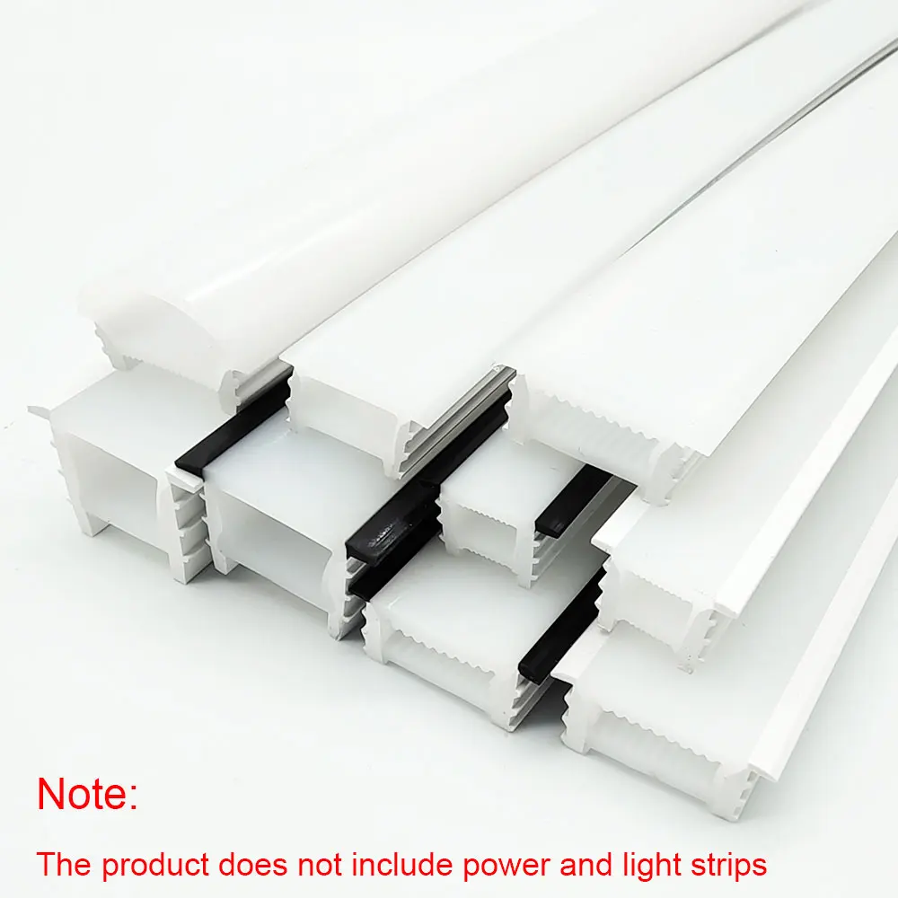 WS2812B 5050 RGB RGBW 2835 Light Strip Recessed LED Flexible  Silica Gel Covering Tube Suitable for Bedroom Courtyard Decoration