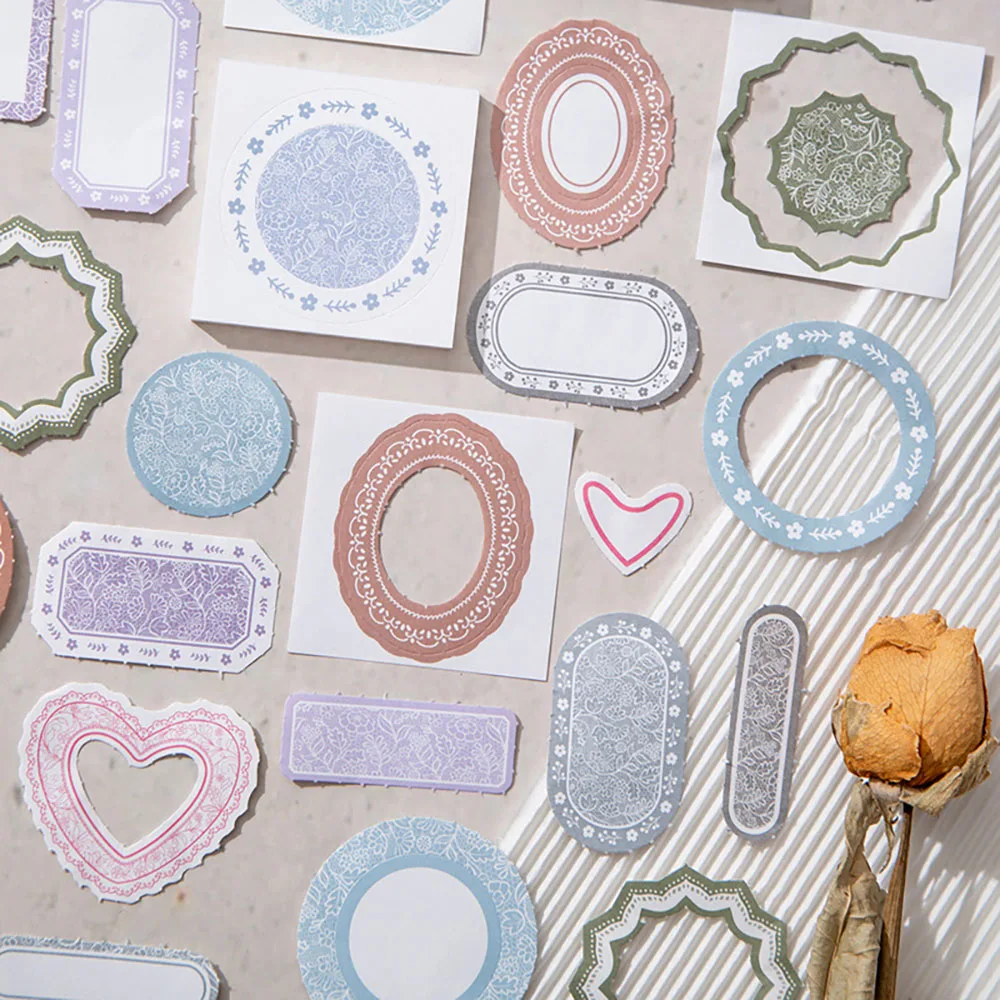 Quaderno a tema confine da 45 fogli, serie Mini Frame, materiale base base