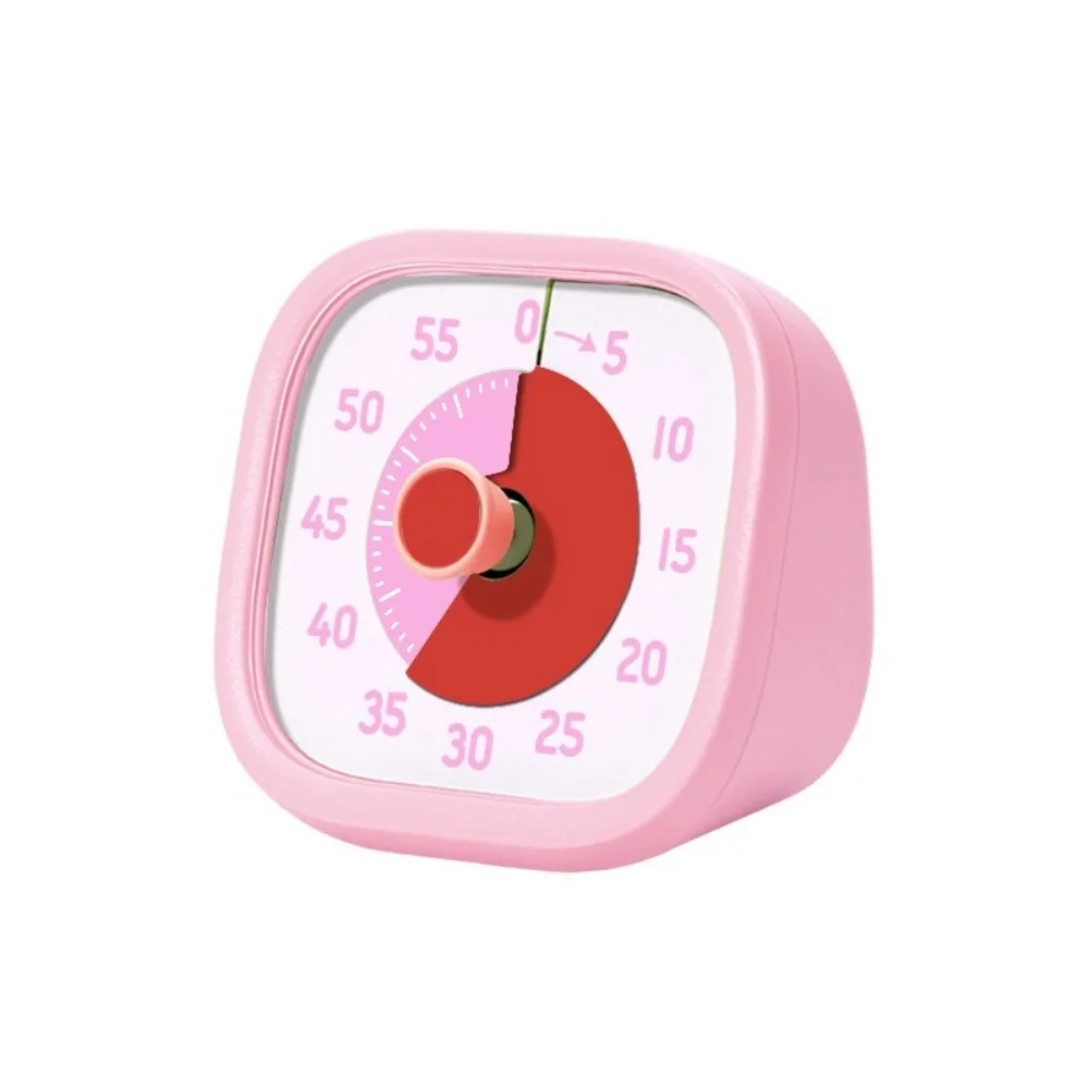 

60-Minute Visual Timer Visualization Self-discipline Countdown Timer Silent Square Kitchen Cooking Timer Kids Study
