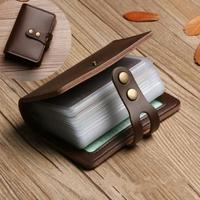 Fashion PU Leather Men 30 Bits Card Case Business Card Holder Credit Passport Card Bag ID Passport Card Wallet