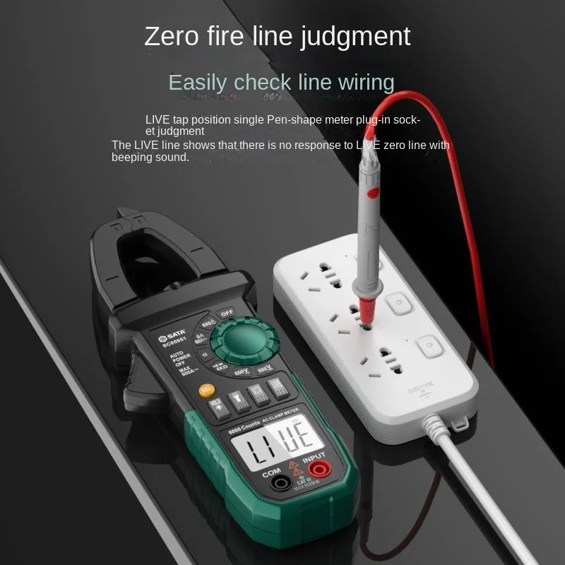 Youpin SATA Intelligent Backlight Digital Display Clamp Meter High Precision Multi-Meter 600A AC/DC Clamp Ammeters Ohm Tools