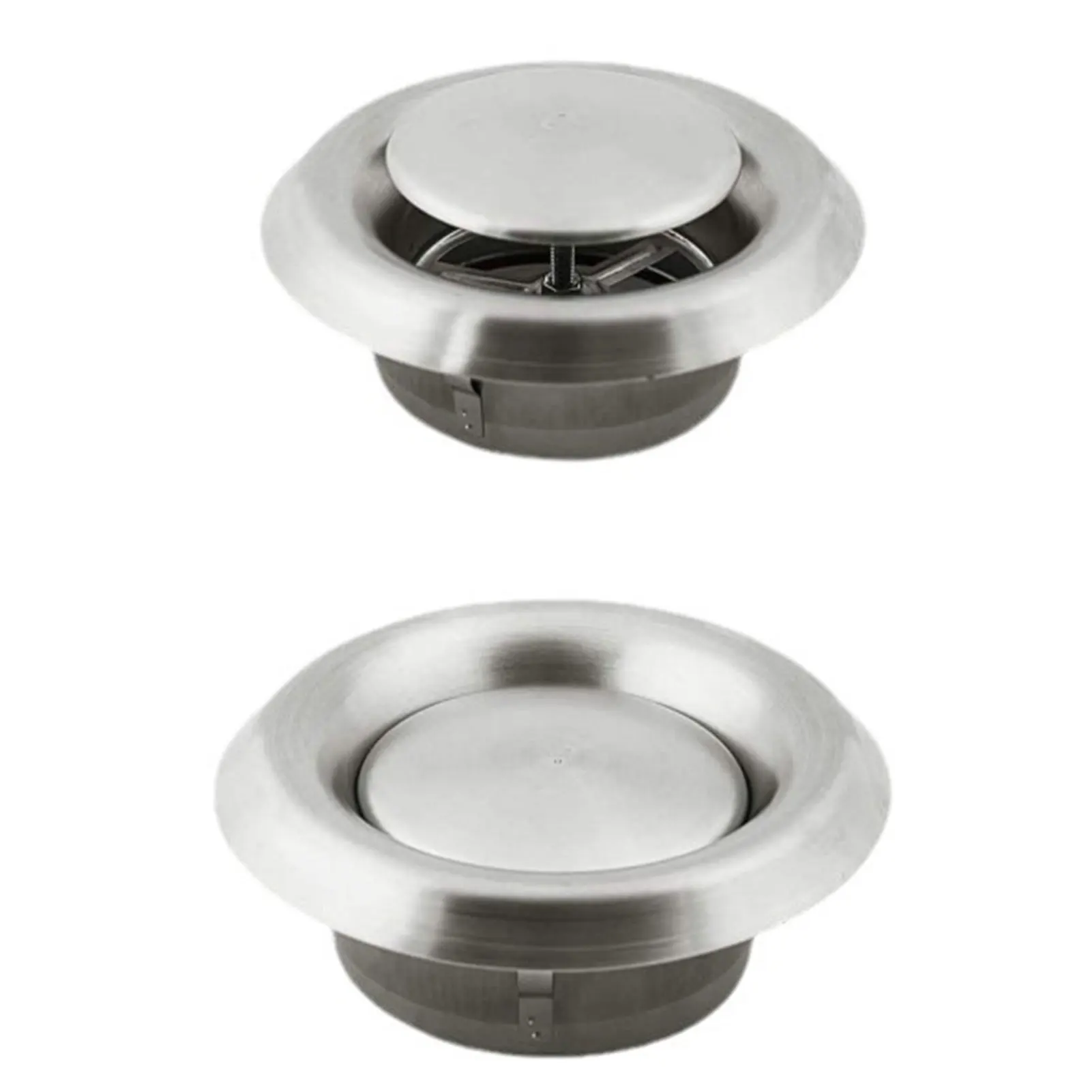 Wall Round Air Vent Outlet Stainless Steel Metal Cover Exhaust Grille For Airs Conditioning Ventilation HVAC System