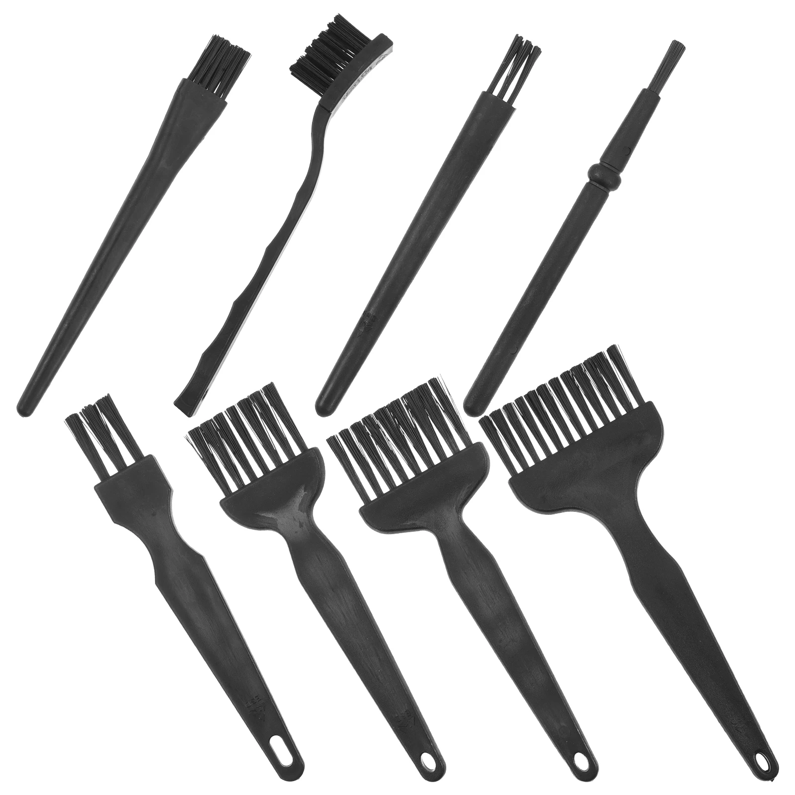 

8pcs Razor Shaver Brush Durable PP Non-slip Handle Cleaning Tools for Electric Clippers Trimmers Travel
