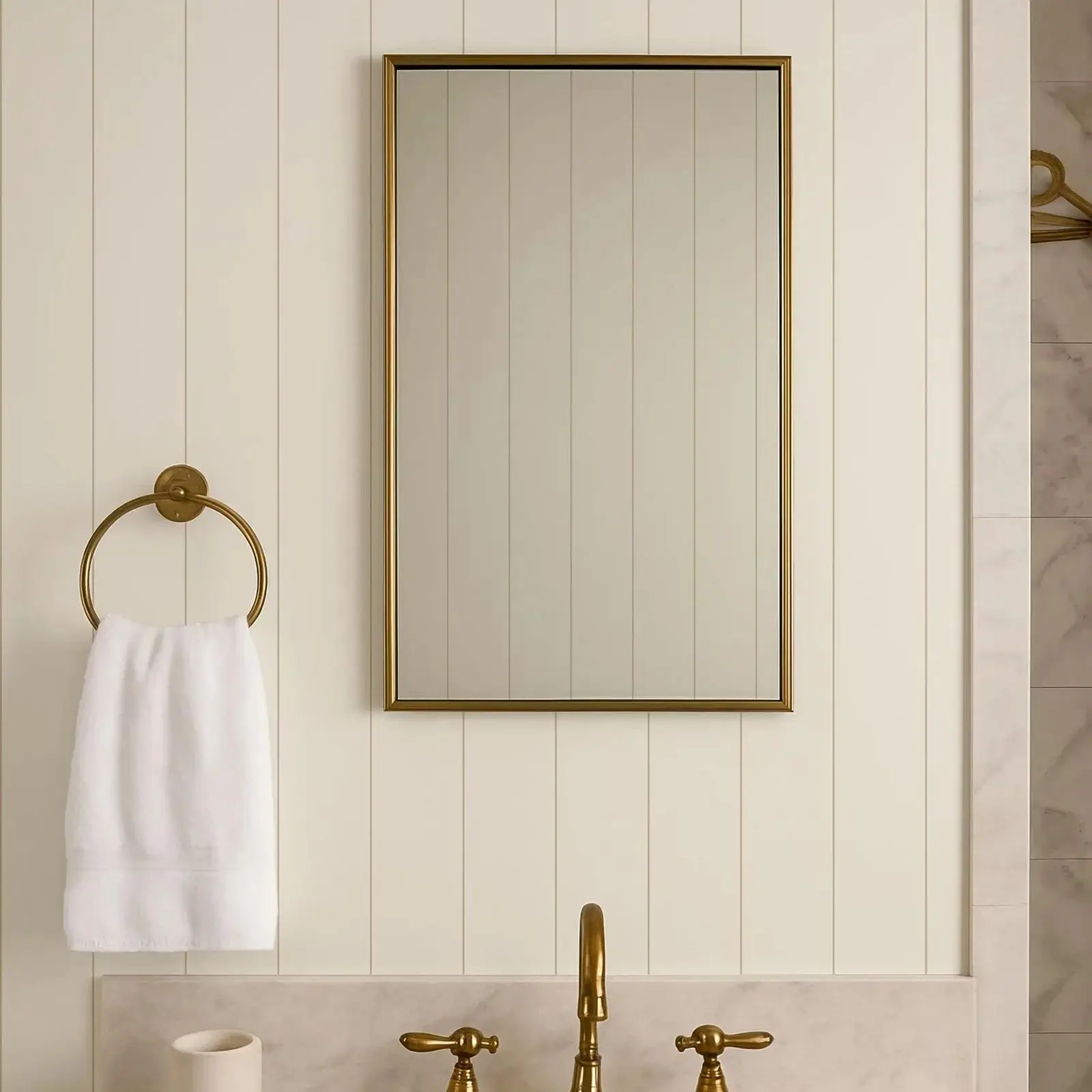Minimal Thin Stripe Peel & Stick Wallpaper,Warm White Neutral Line Self-adhesive Or Tradition Non-woven Wall Mural,Light Elegant