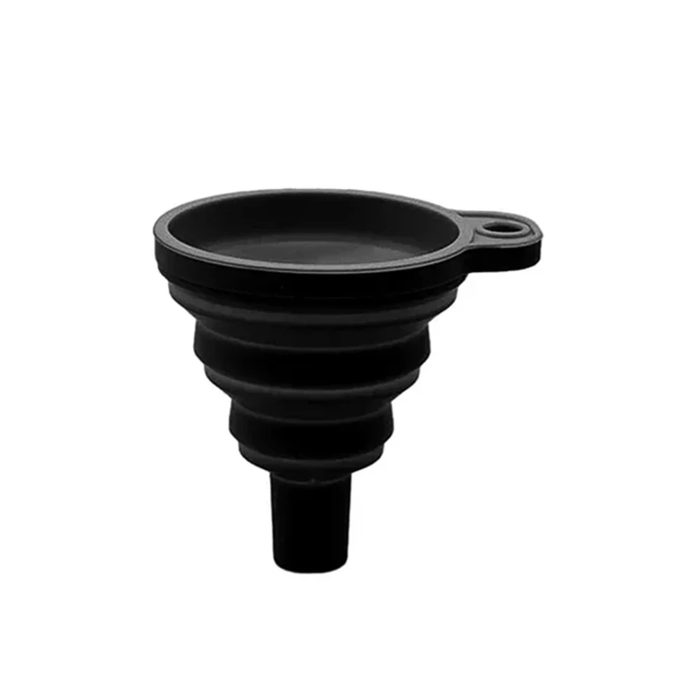 Embudo de motor de coche, embudo Universal de silicona para líquido, lavadora, cambio de líquido, embudos de cambio de gasolina y aceite de motor portátil plegable