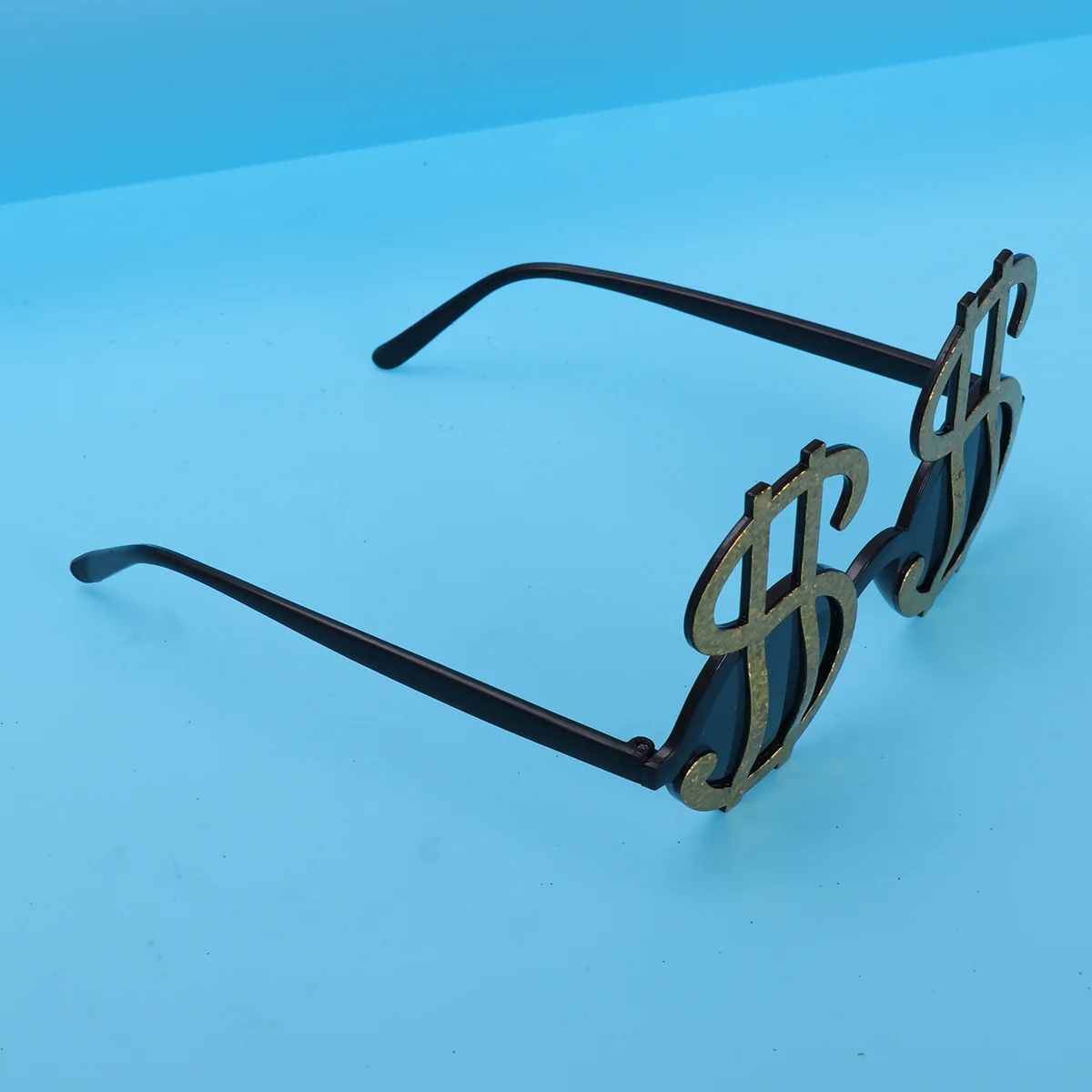 Okulary imprezowe z plastiku z symbolem dolara, unikalny wzór kreskówkowy, losowy kolor, okulary nowości na Halloween, maskaradę, urodziny