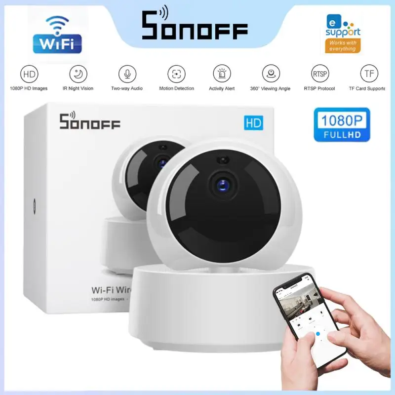 SONOFF GK-200MP2-B Mini WiFi IP Camera 1080P HD Indoor Wireless Security Camera Night Vision Monitor CCTV Surveillance Cameras