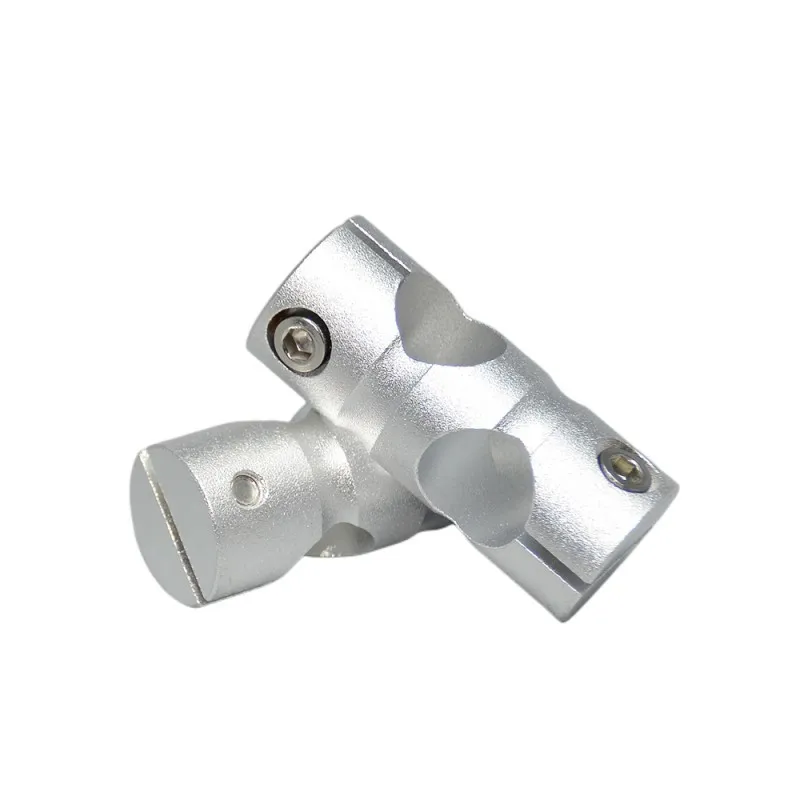 Aluminum Alloy Cylinder Fixing Clamp Cross Axis Bracket Strut Clamps Optical Axis Cross Block Steel Pipe Fixing Bracket Connecti
