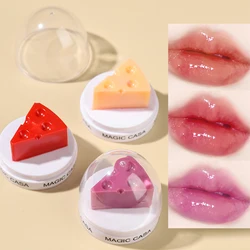 Cheese Shaped Lip Balm Temperature Control Color Change Moisturizing Lipstick Anti-Cracking Anti-Drying Hydration Lip Care