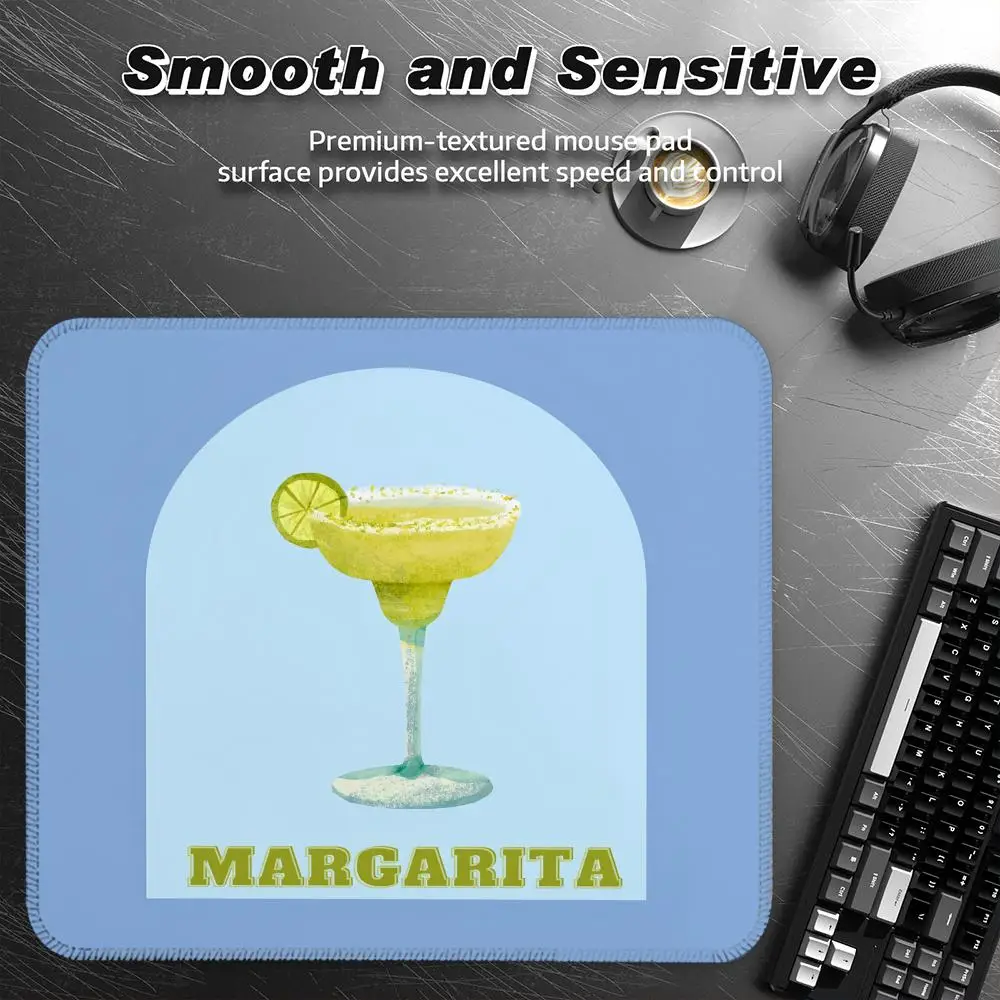 

Margarita Cocktail Art Mouse Pad Offices Accessories Gaming Small Mousepad Desk Mat Office Rug Gamer Mats Anime Gadgets Computer