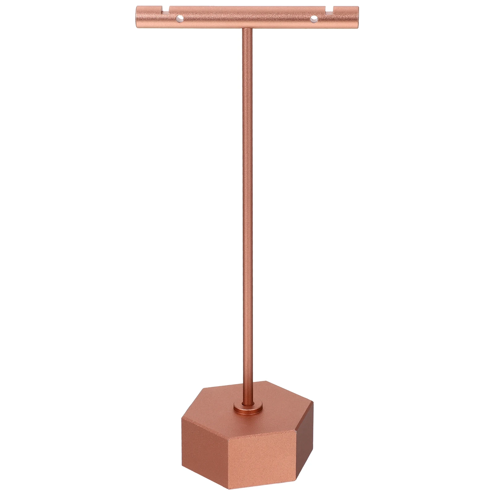 

Single Jewelry Necklace Holder Rose Gold Plated Anti Fade Bedroom Stylish Storage St Living Necklace Holder Storage