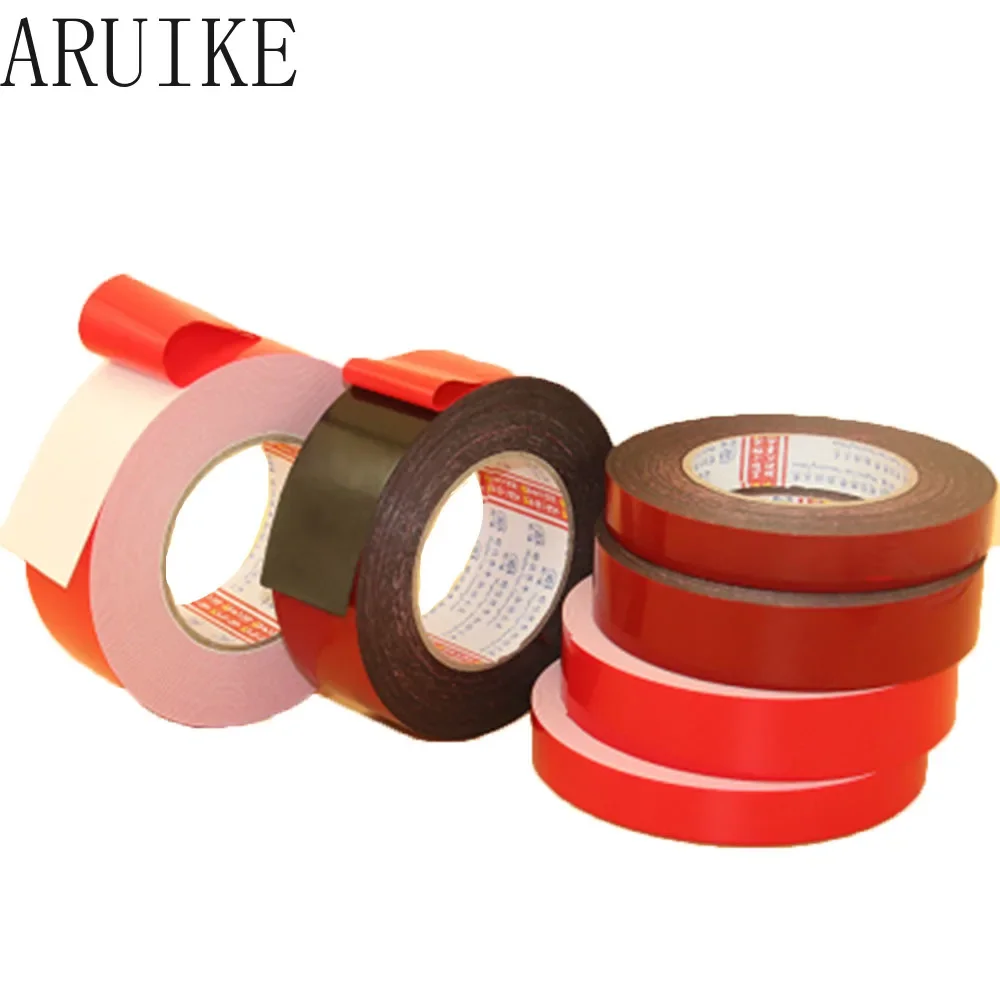 PE foam double sided red film black and white gum environmental protection sponge 1mm thick     tape
