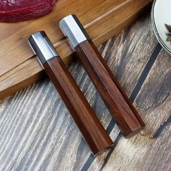 Wood Kitchen Knife Handle Octagonal Chef Fish Raw Japanese Sashimi Knife Handle Eco-Friendly DIY Replacement Accessories