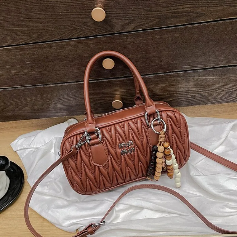 

Сумка для подгузников Haute Couture для женщин, кожаная сумка-тоут от известного парижского дизайнера, большая вместимость, модная, для поездок на работу, минималистичная, винтажная