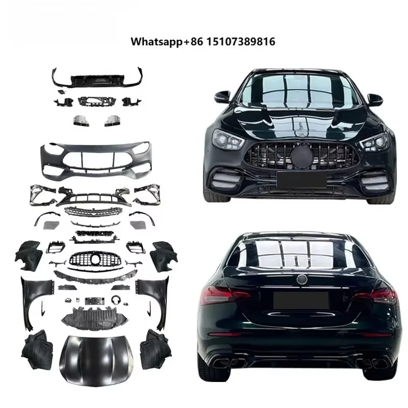 

Genuine Body Kits for 017-2020 E Class W213 Upgrade E63S Wide Body Grille Fender Hood Rear Diffuser With Tips