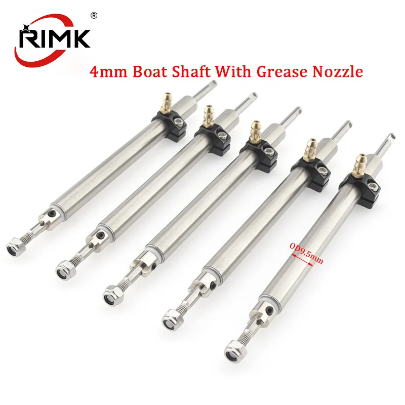 

RC Boat L10/13/15/20/25/30/35cm Length Stainless Steel Tube+Grease Nozzle+4mm Stainless Steel Shaft for RC Electric Racing Boat