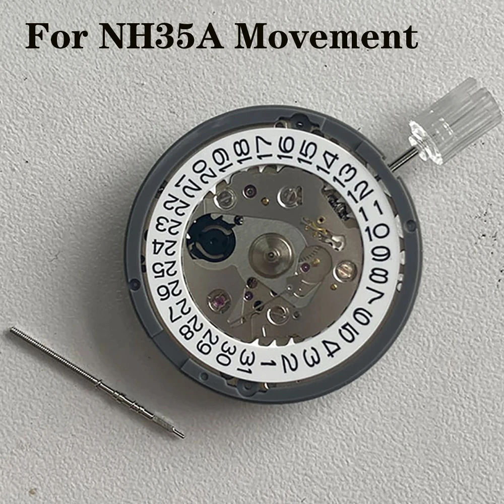 

For NH35 Automatic Mechanical Movement Men Women Watch Mechanical Movement Watch Replacement NH35A Date at 3:00/6:00