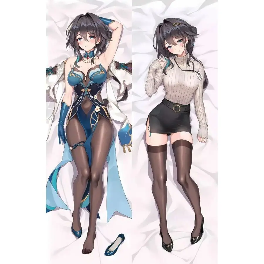 

Honkai: Star Rail Ruan Mei Cosplay Hug Body Pillow Case 2-Side Ruan Mei Peachskin Hugging Pillow Case Long Body Pillow Cover