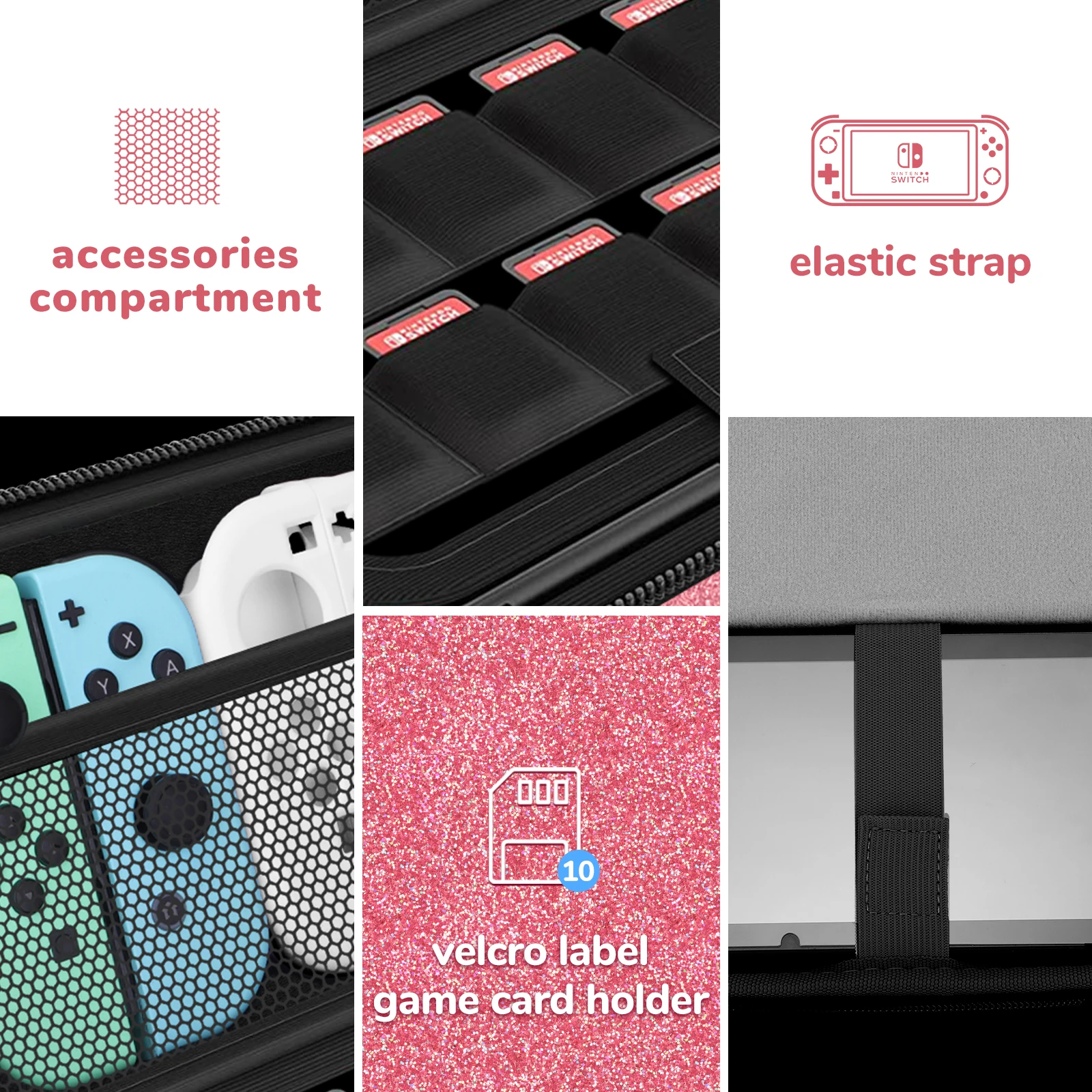 Nintendo Switch Storage Bag Travel Waterproof Carrying Bag Cover Protect For Switch OLED Game Console Box Shell Cover Case