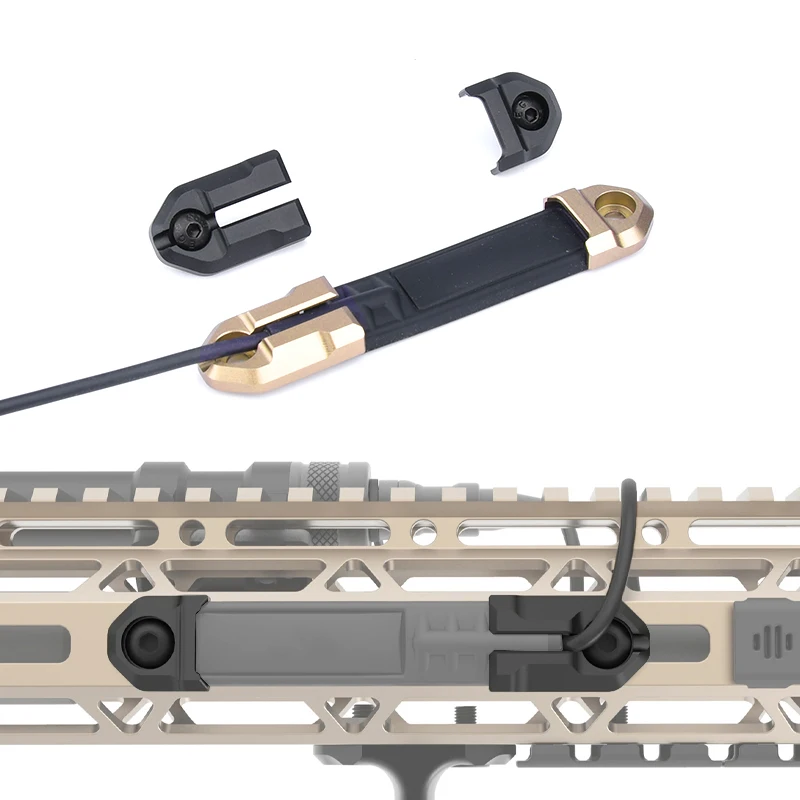 Trefzekere M600 M300 Scout Light Zaklamp Afstandsbediening Tape Druk Pad Schakelaar Mlok Keymod 20mm Rail Mount Platen Accessoires