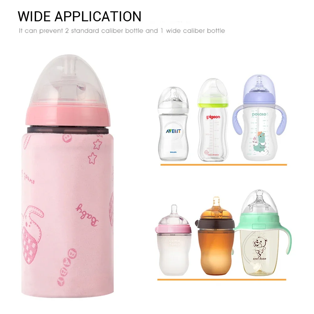 USB Milk Water Warmer Travel Stroller Insulated Bag Baby Nursing Bottle Heater