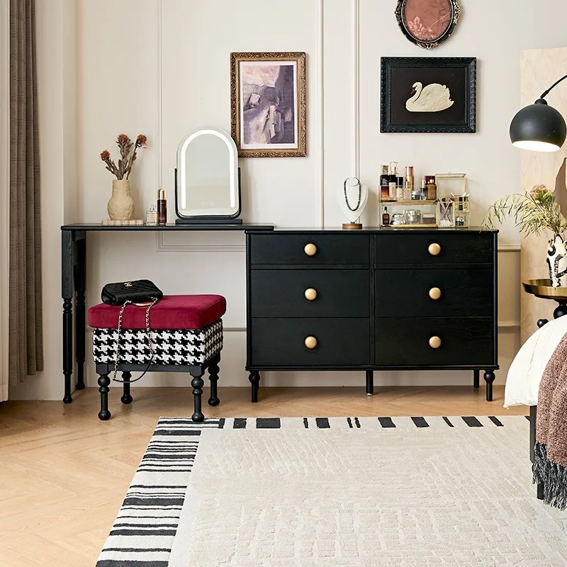 American all solid wood six-chest cabinet, all solid wood bucket cabinet medieval storage locker