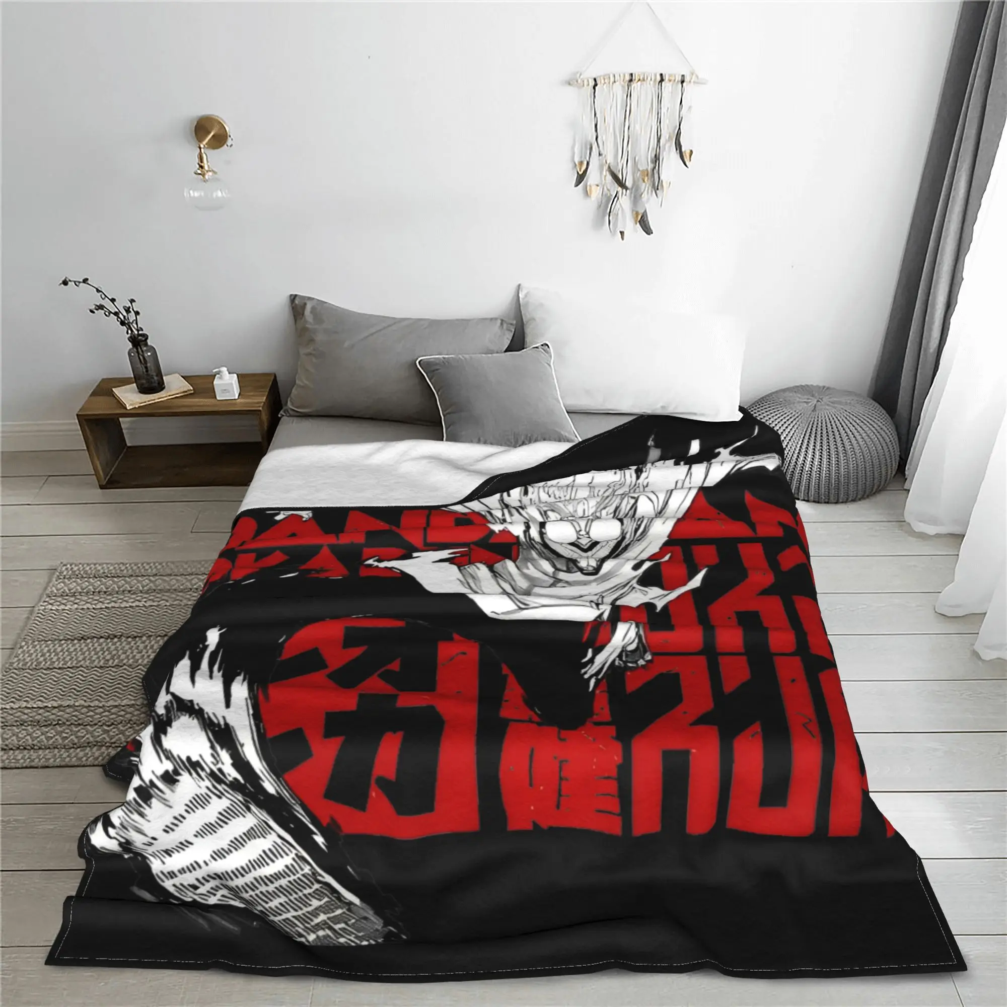 Dandadan Okarun Anime Blanket Coral Fleece Plush Textile Decor Multifunction Ultra-Soft Throw Blanket for Sofa Car Bedspreads