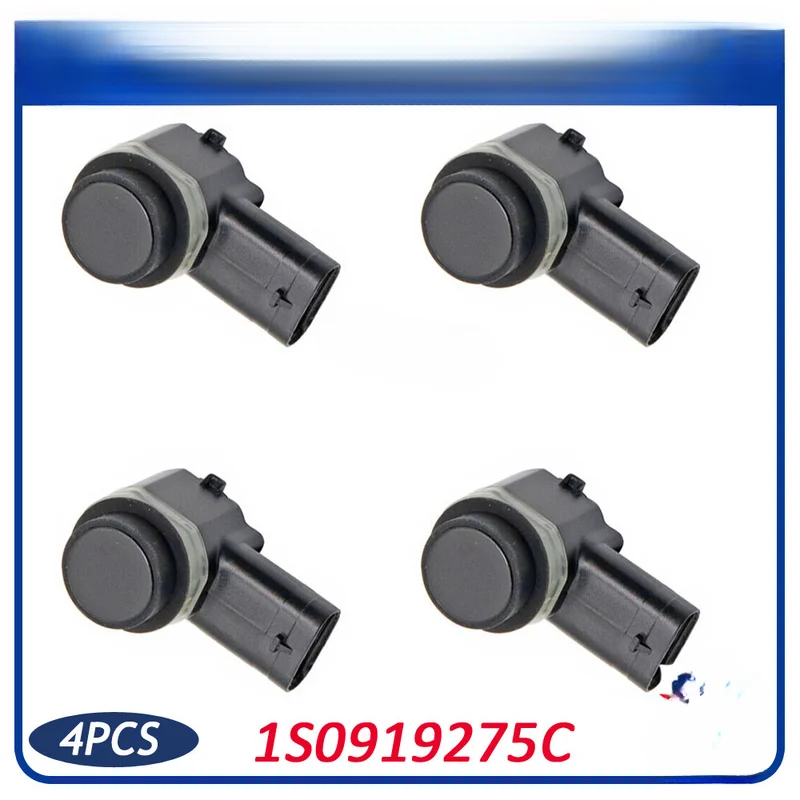 Z+ 4pcs New PDC Parking Sensor Sensor 1S0919275C Balck For Audi VW Passat Seat