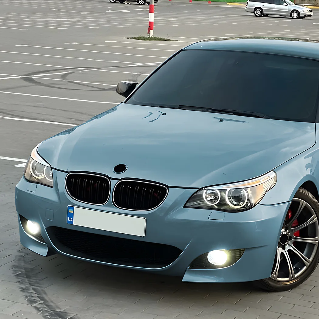 

For BMW 5 Series E60 E61 2003-2010 Single Dual Bar LED Illuminated Grille Gloss Black
