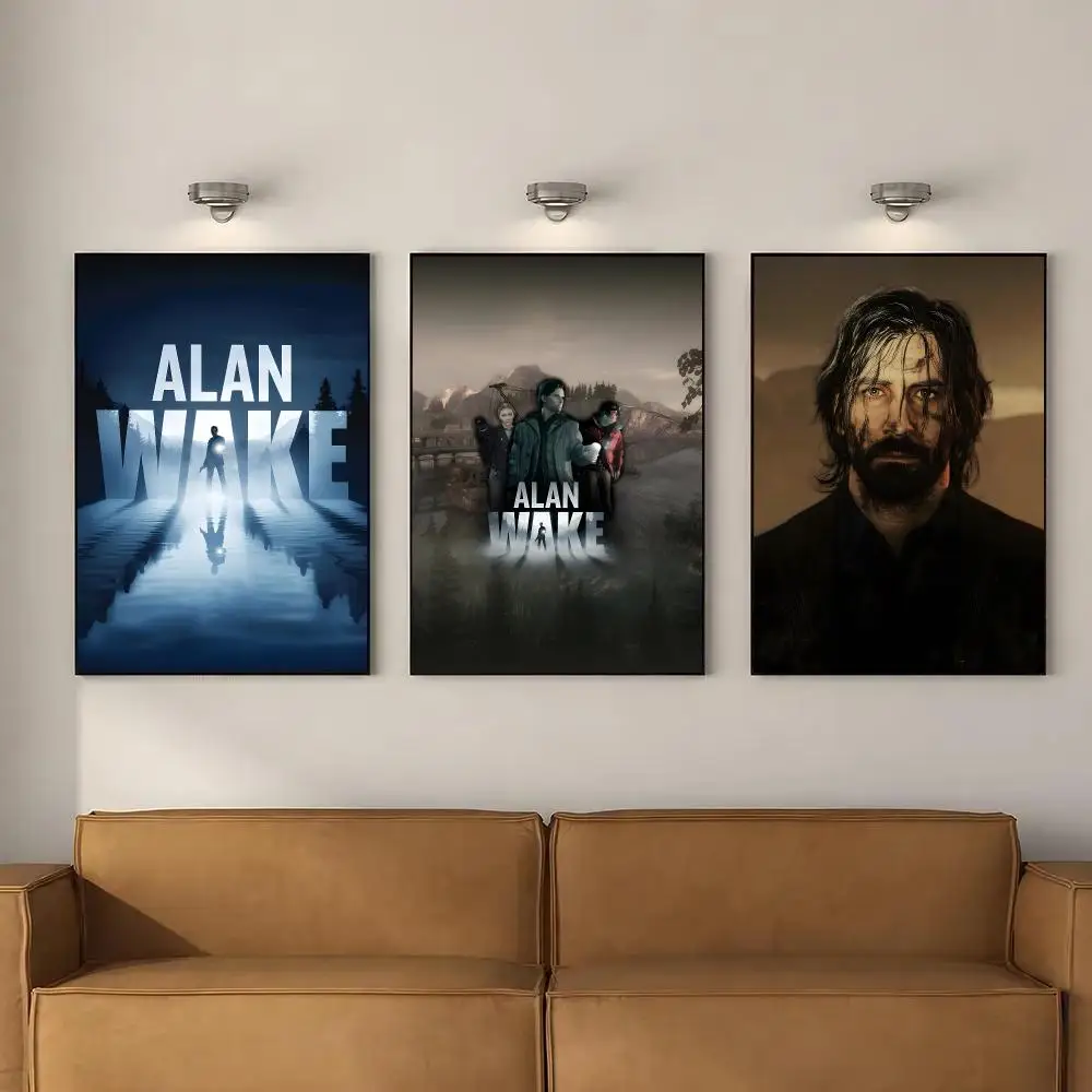 Moive A-Alan Wake Poster High Quality Wall Art For Home Bedroom Living Hallway Perfect Gift