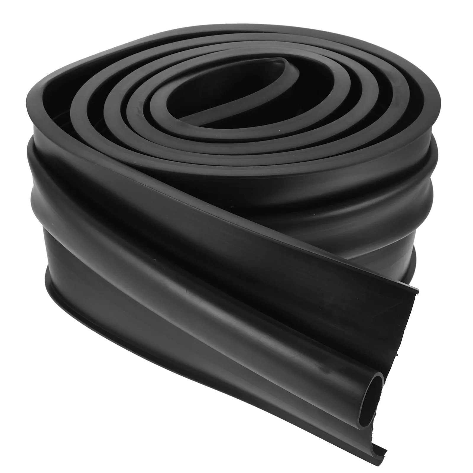 

2M Black Rubber Garage Door Seal Bottom Kit Weatherstripping Windproof Waterproof Easy Cut Seals Door Accessories